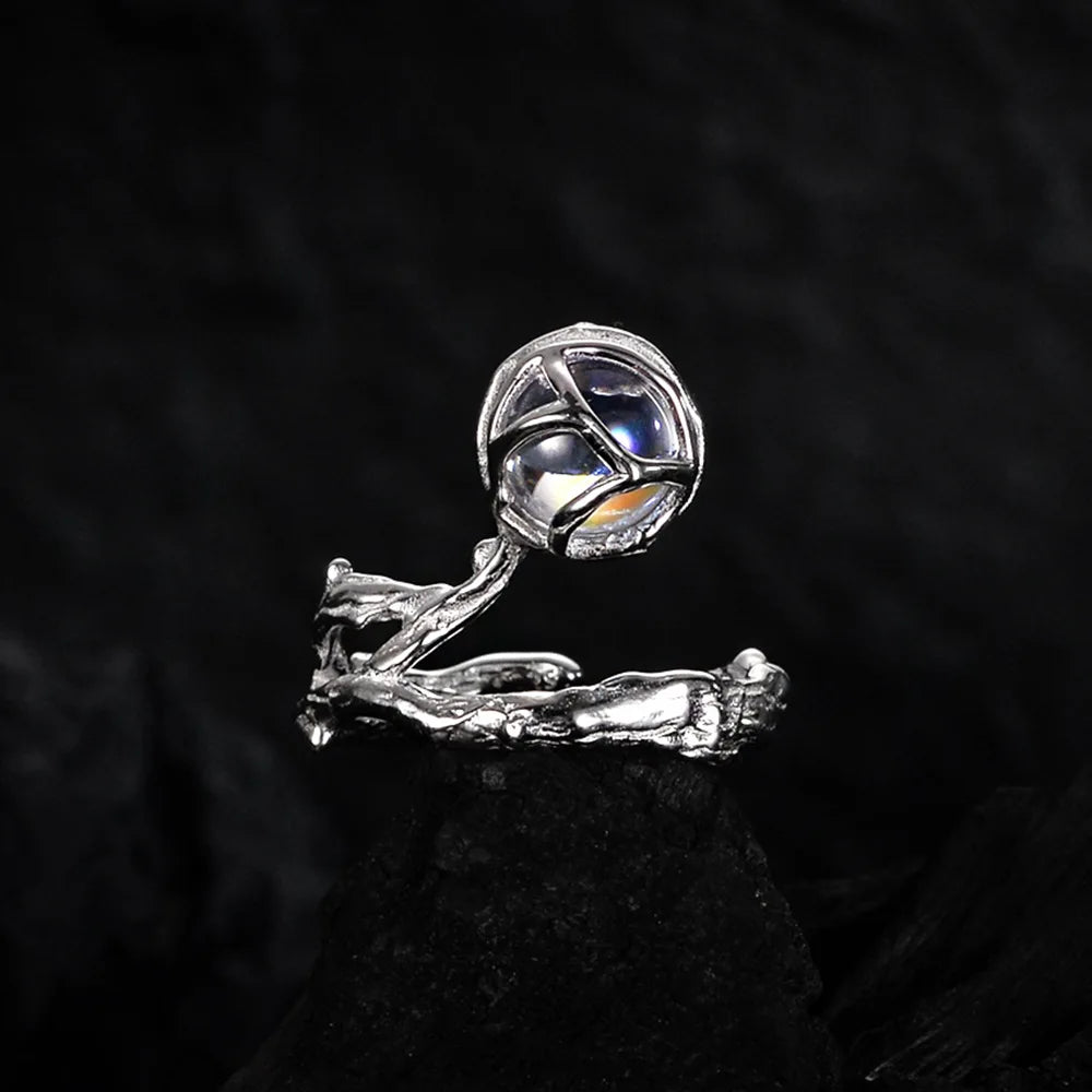 Bague Pierre de Lune Irrégulière R1199