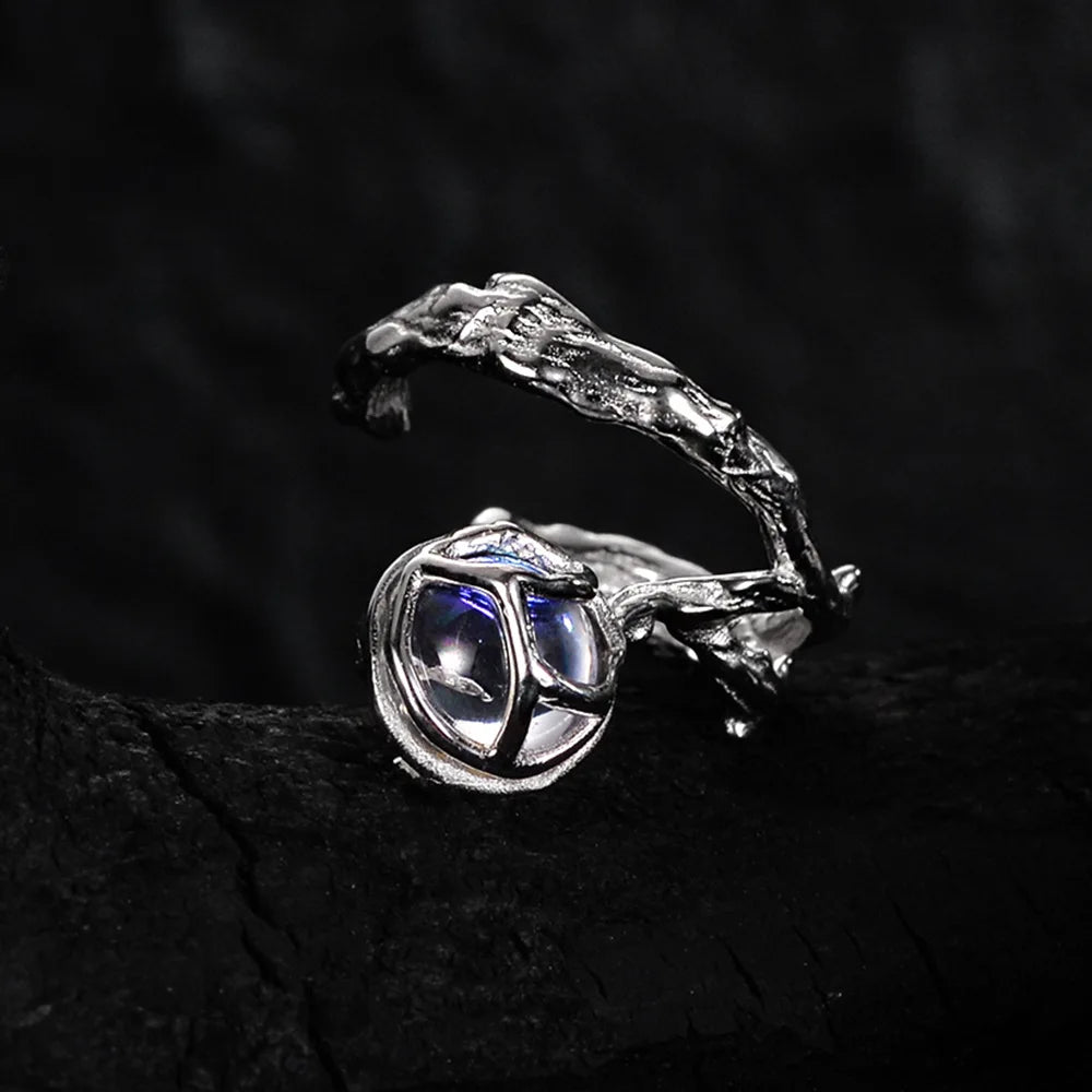 Bague Pierre de Lune Irrégulière R1199