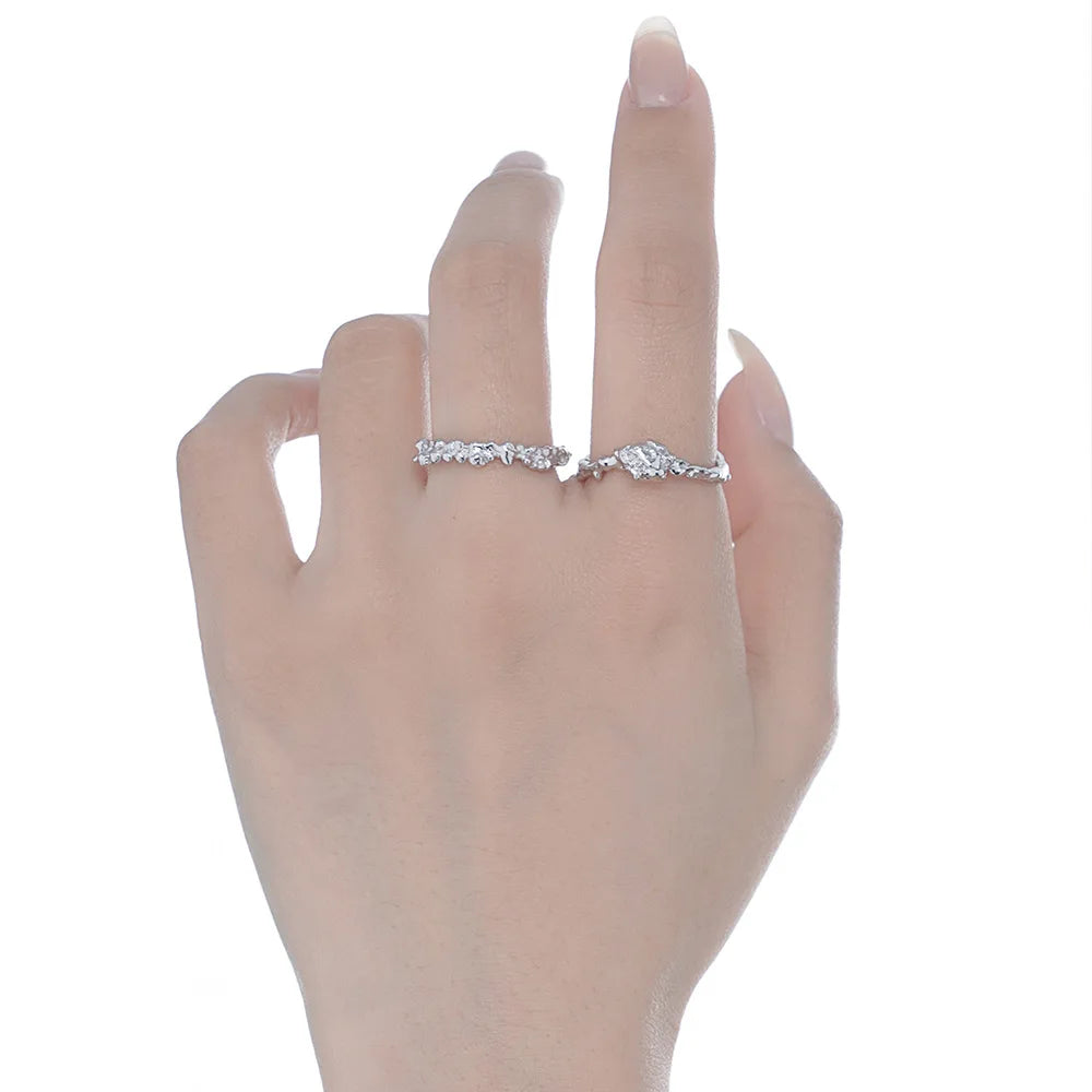 Bague de perles fondues Alien R1179