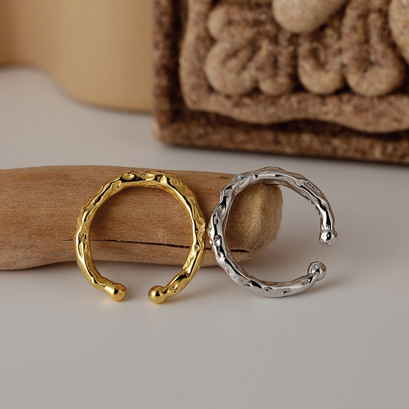 Boucles d'Oreilles Clip Texturées E1075 1 Pièce