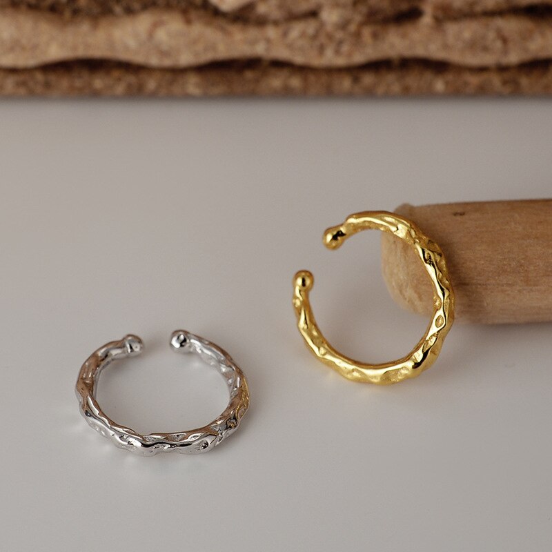 Boucles d'Oreilles Clip Texturées E1075 1 Pièce