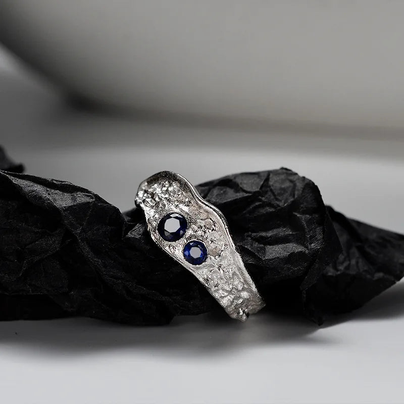 Grosse bague irrégulière en CZ R1218