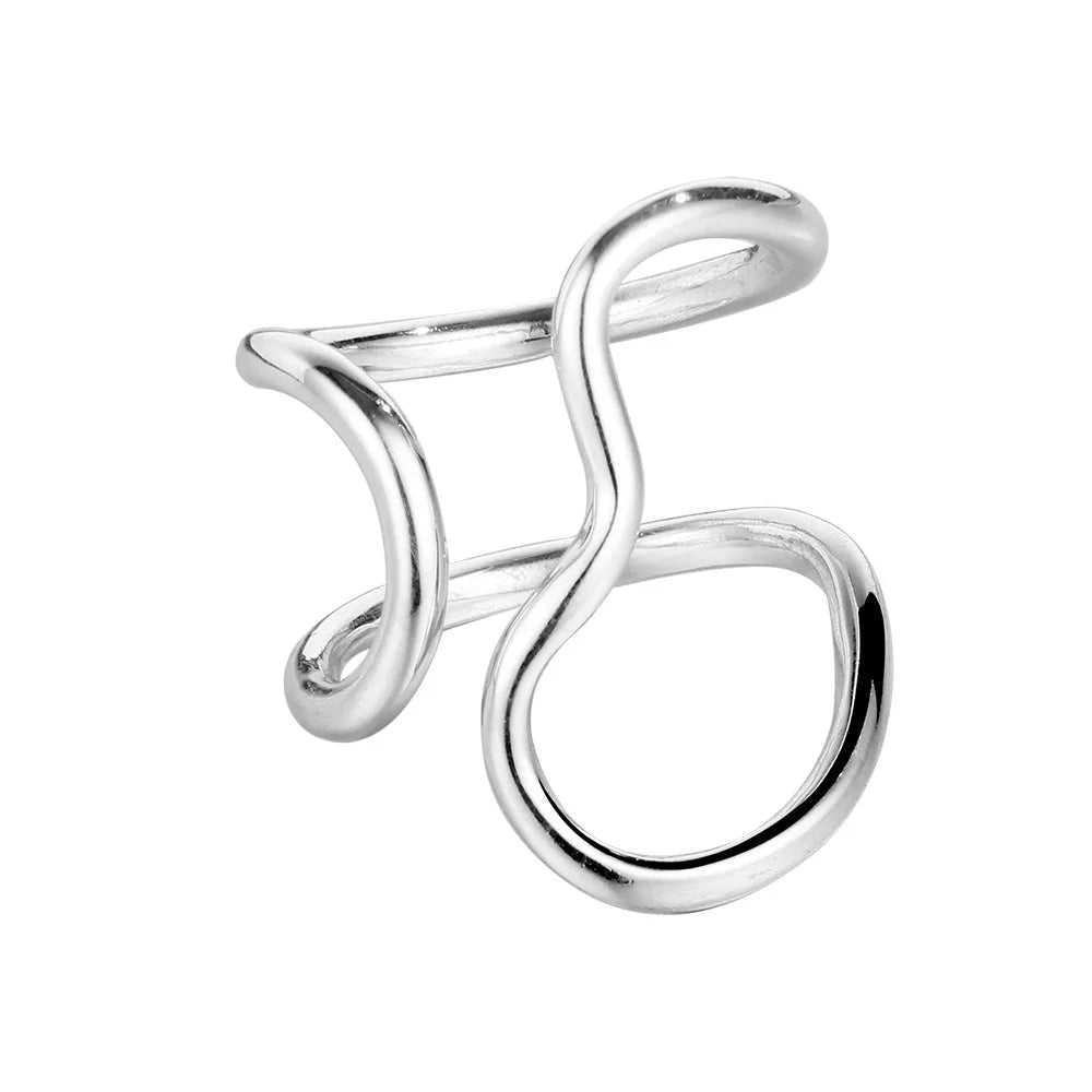 Anneau ouvert en filigrane R1125