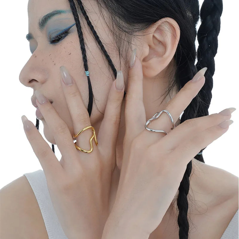 Anneau ouvert en filigrane R1125