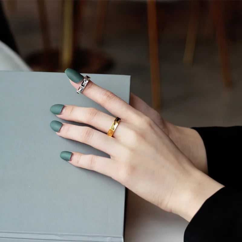 Bague géométrique épaisse R1153