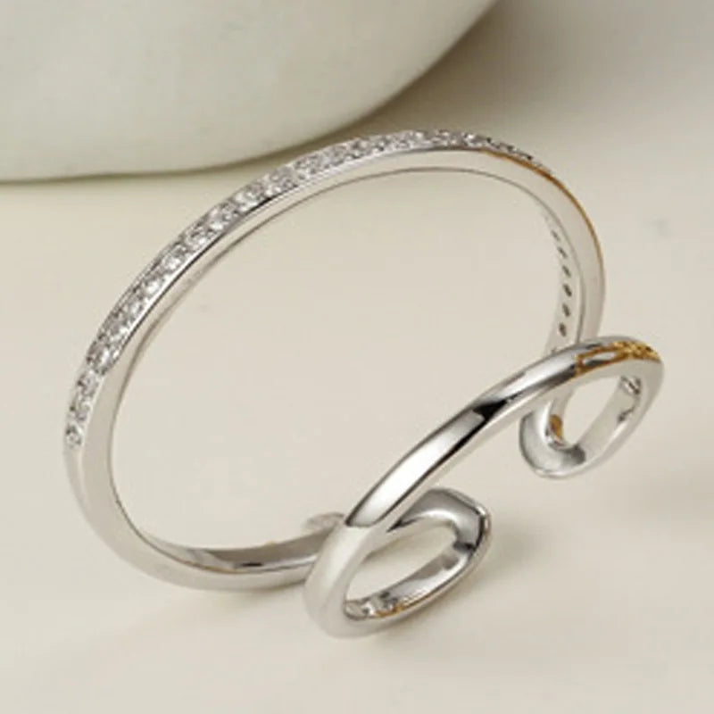 Anneau ouvert CZ Hoop R1075