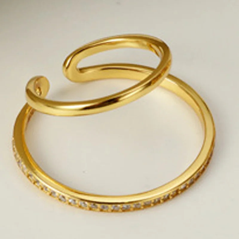 Anneau ouvert CZ Hoop R1075