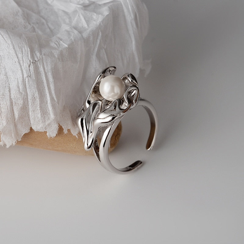 Bague Perle Fleur Impressionniste R1010