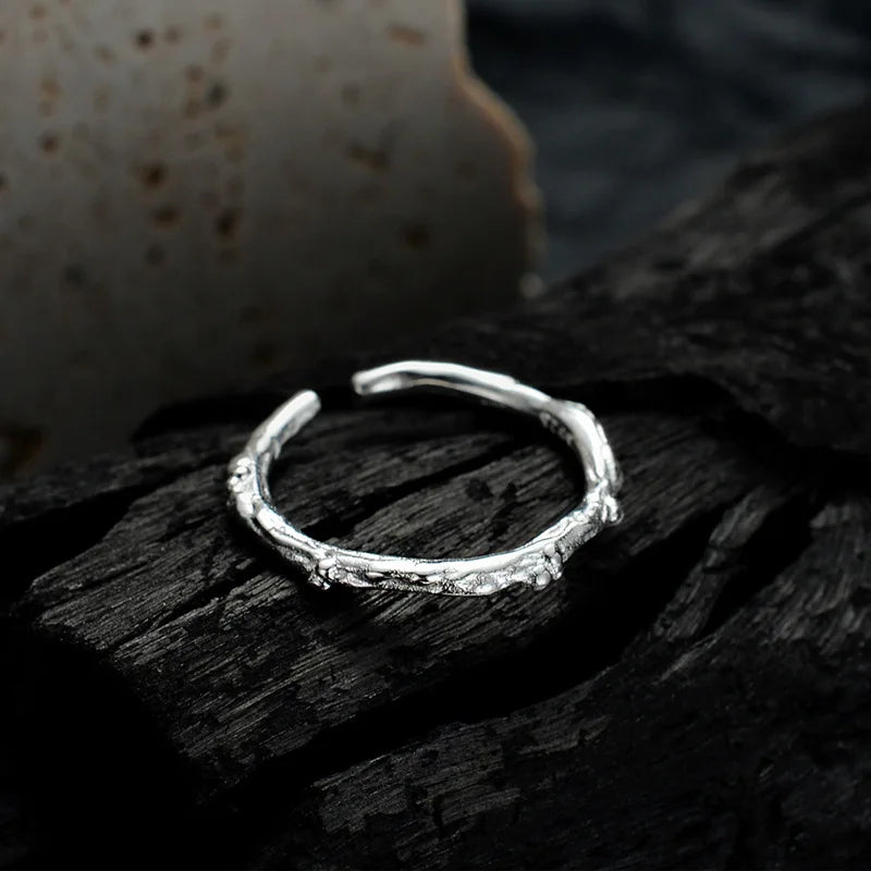 Bague à motif brut unique R1225