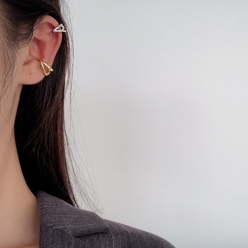 Bijou d'oreille asymétrique abstrait E1070 1 pièce