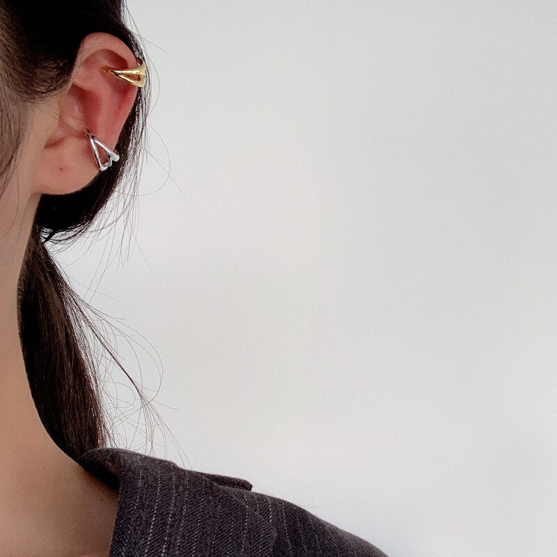 Bijou d'oreille asymétrique abstrait E1070 1 pièce