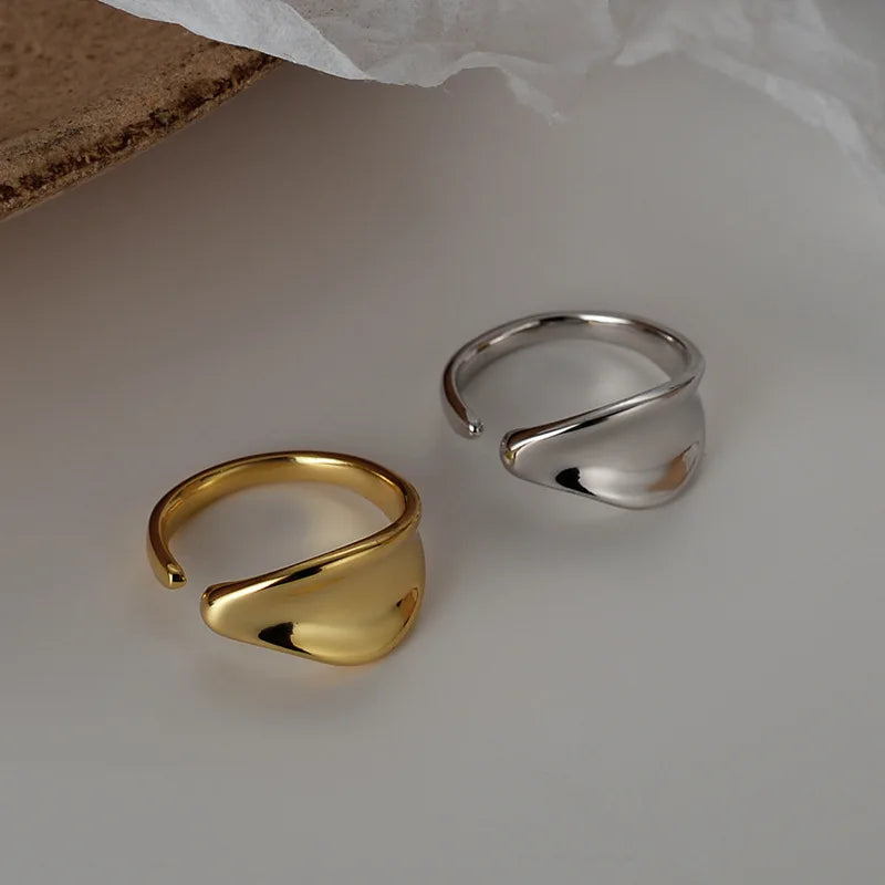 Anneau ouvert épais irrégulier R1044