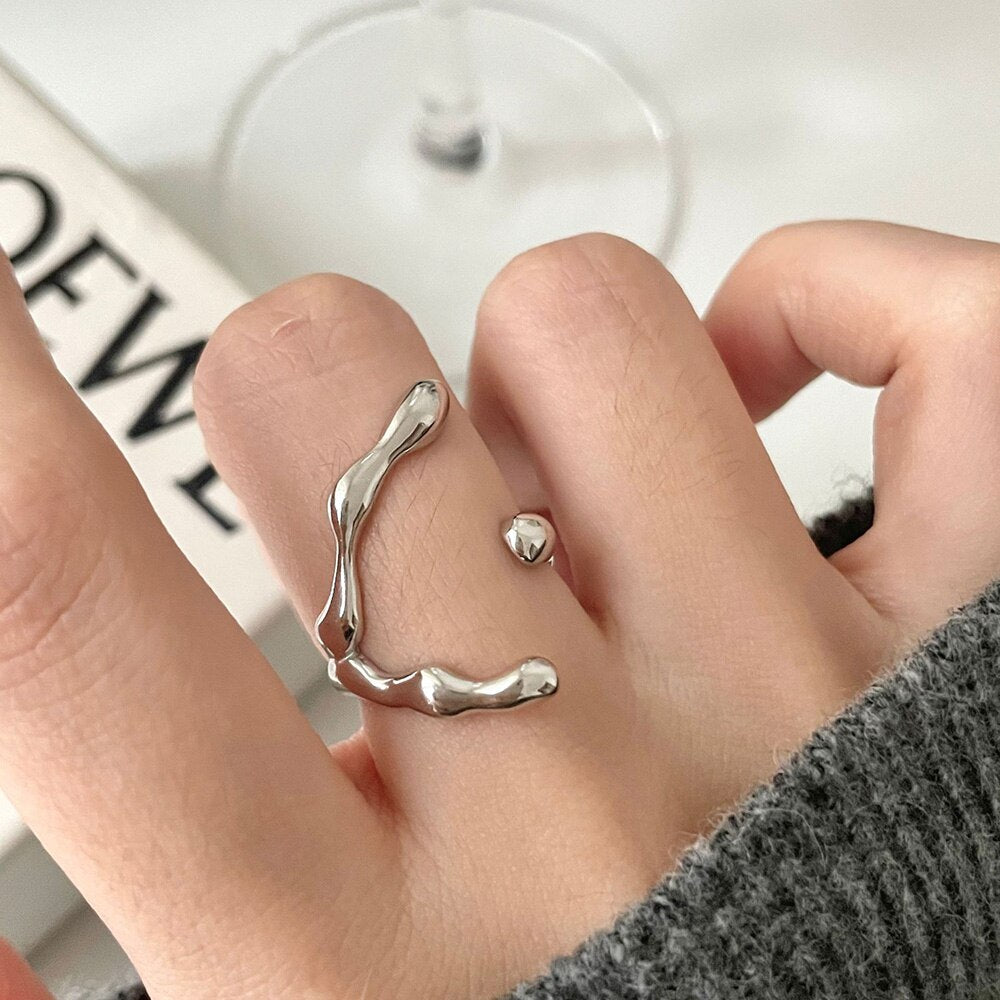 Bague Alien épaisse R1416