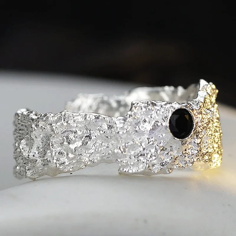 Bague irrégulière épaisse mate R1210