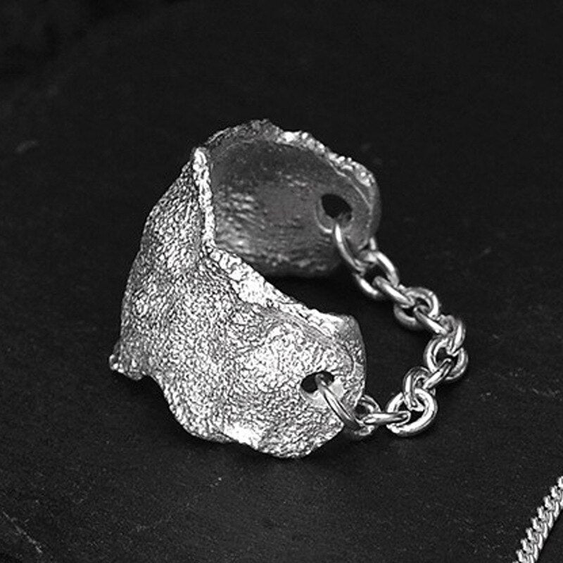 Chaînes texturées mates, anneau large R1260