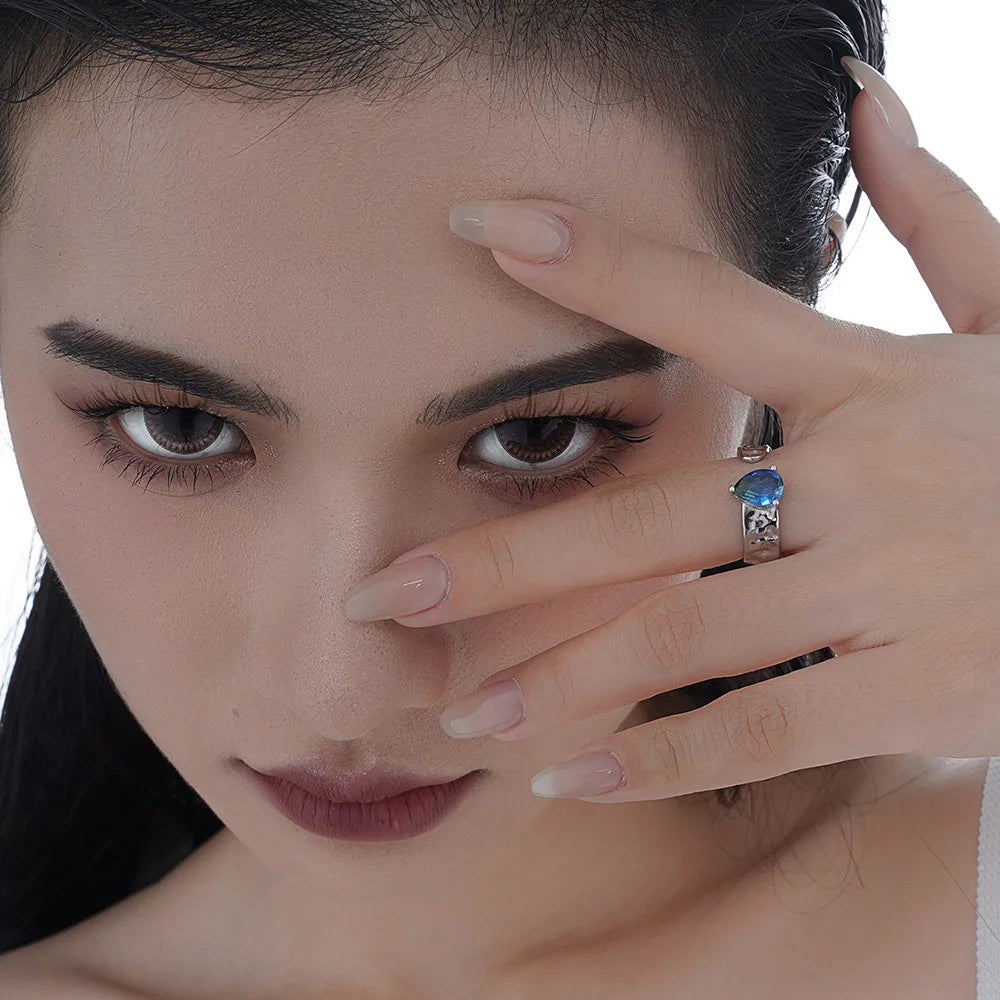 Bague irrégulière à texture torsadée R1274