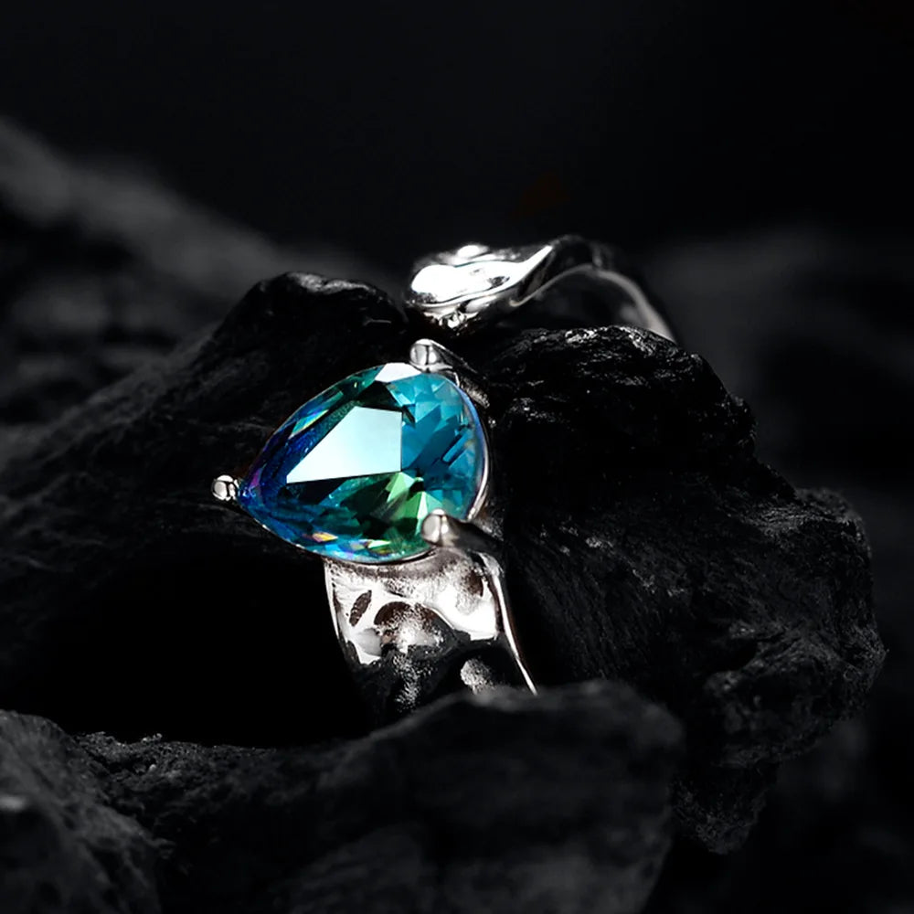 Bague irrégulière à texture torsadée R1274