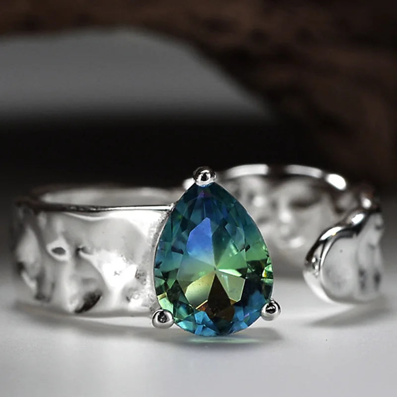 Bague irrégulière à texture torsadée R1274