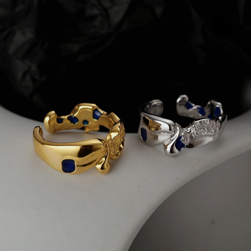Bague épaisse à texture irrégulière R1254