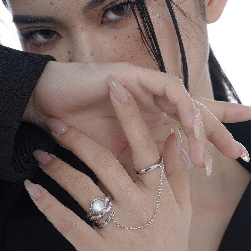 Bague enchaînée robuste R1206