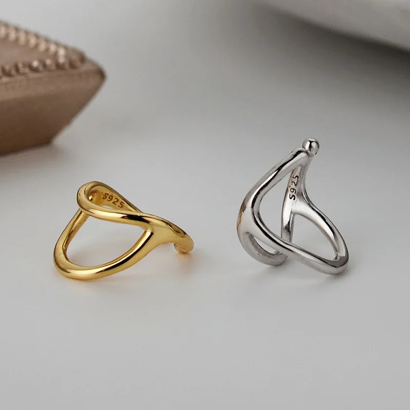 Boucle d'Oreille Clip Filigrane Alien E1092, 1 Pièce