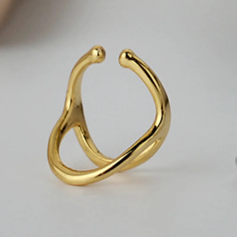 Boucle d'Oreille Clip Filigrane Alien E1092, 1 Pièce