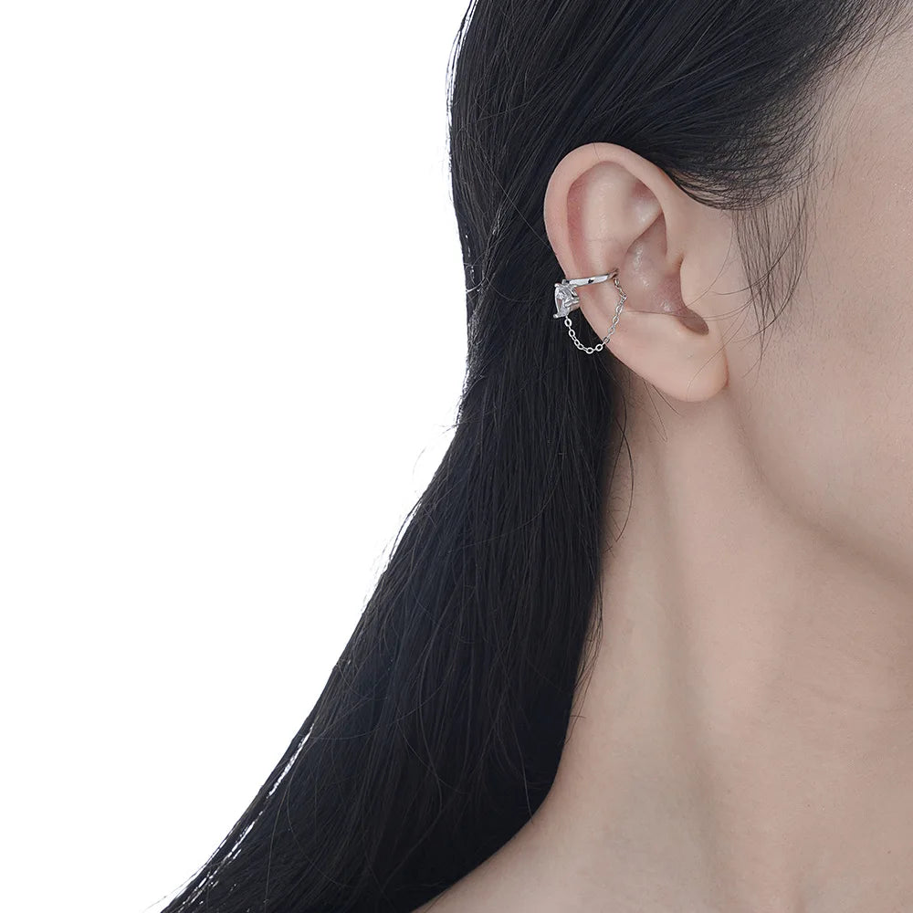 Boucle d'oreille chaîne à pampilles CZ E1187, 1 pièce