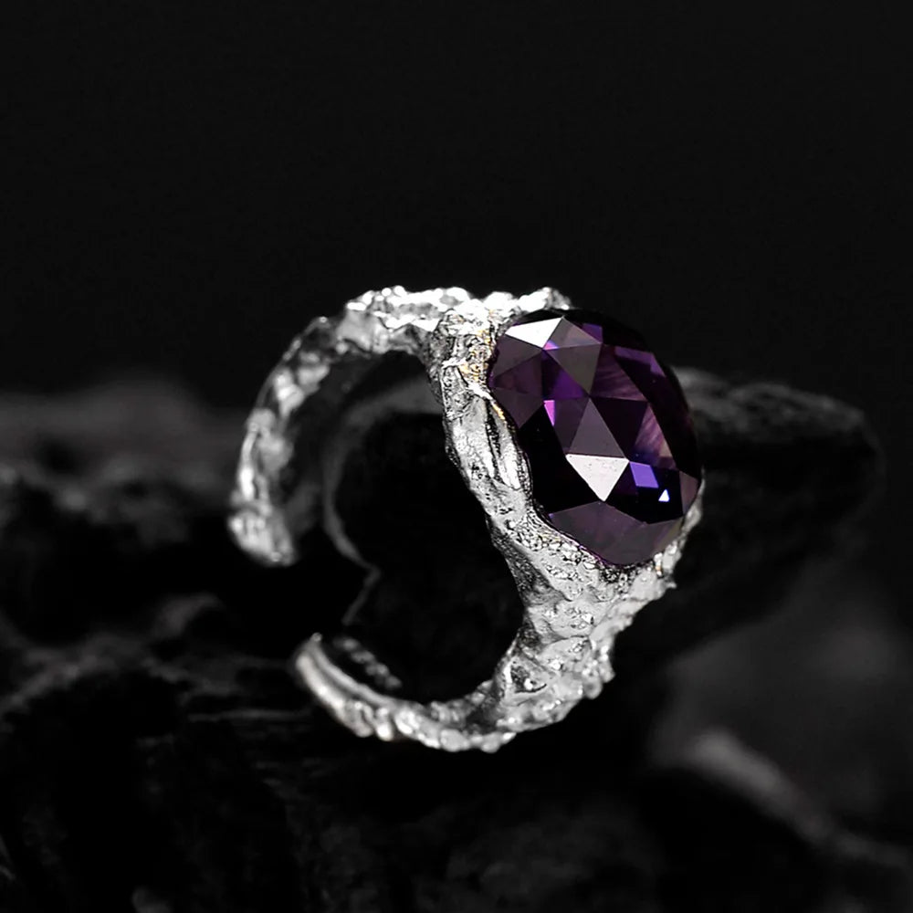 Boucle d'oreille CZ à motif érodé E1169, 1 pièce