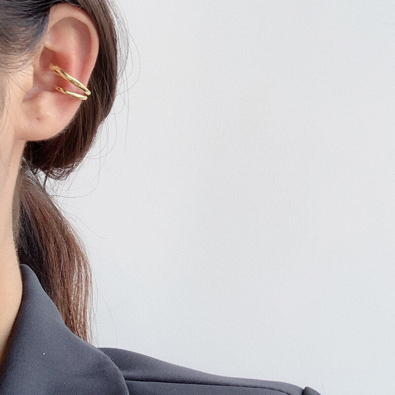 Manchette d'oreille en fil tourbillonnant E1093 1 pièce