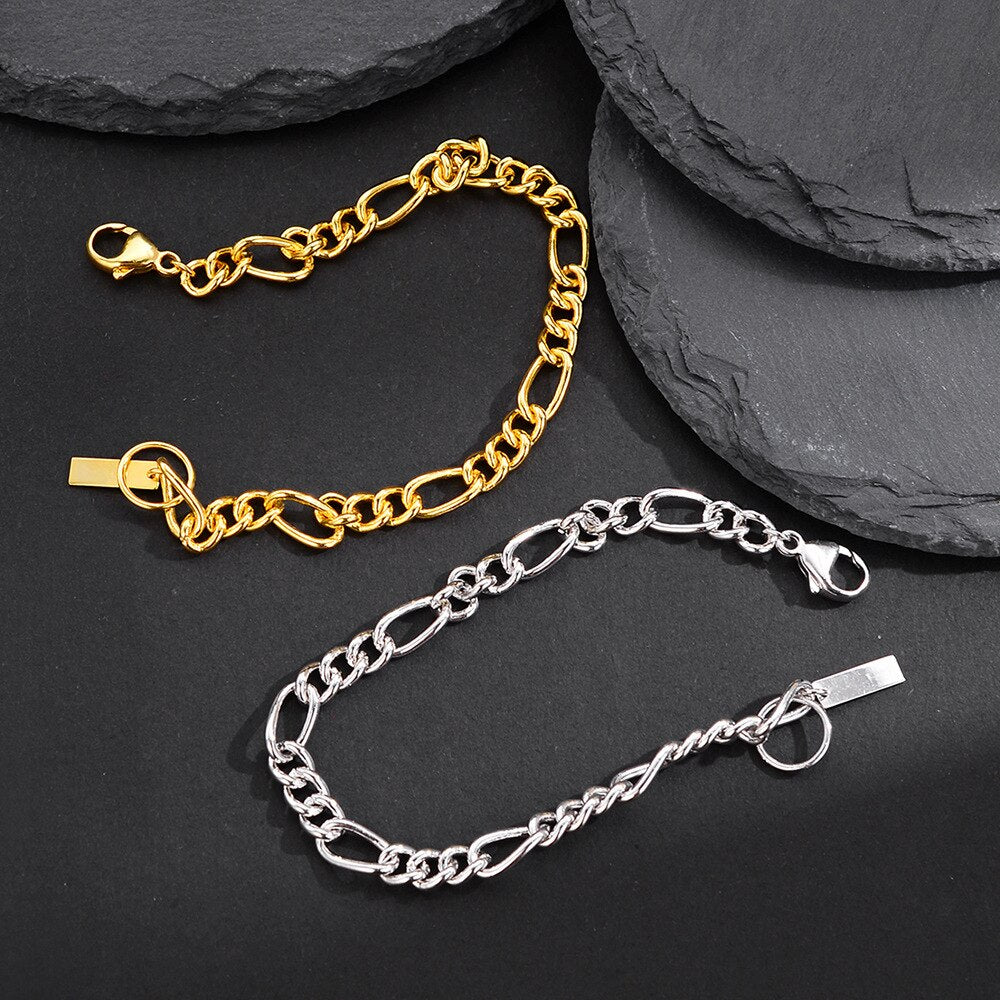 Bracelet chaîne Figaro B1043