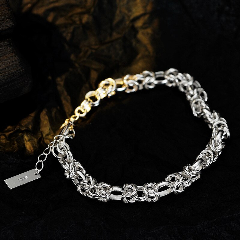 Bracelet à maillons coréens lourds B1023