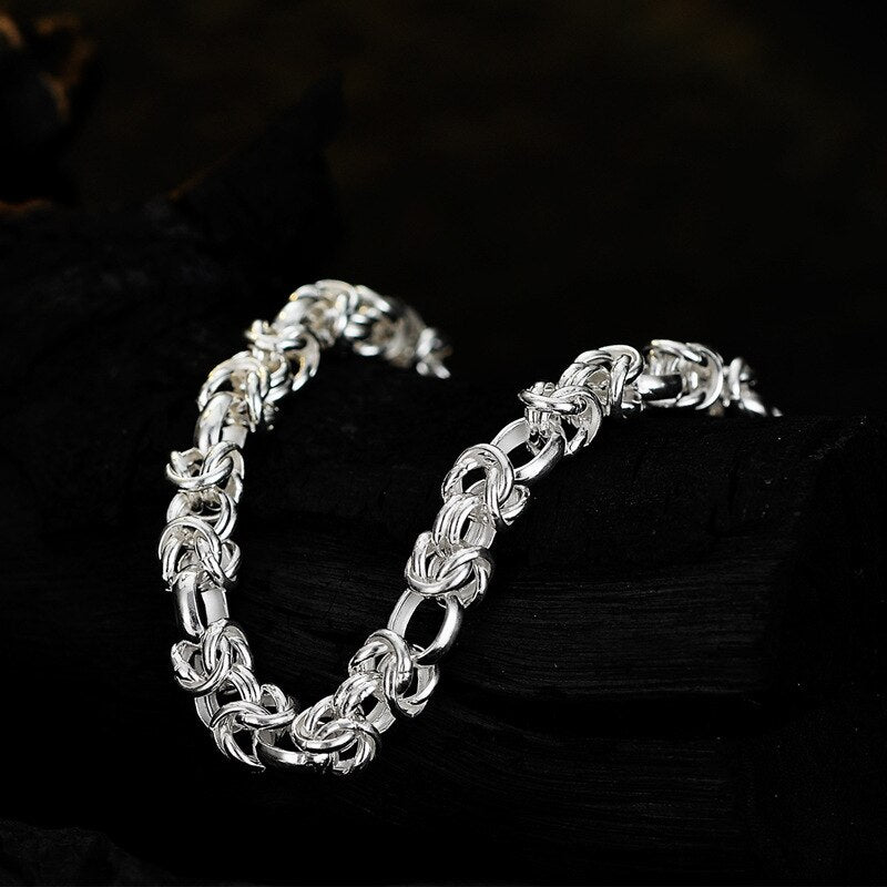 Bracelet à maillons coréens lourds B1023