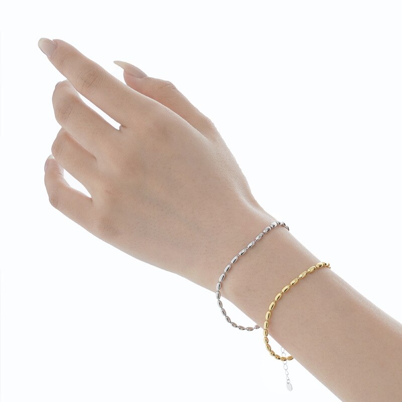 Bracelet chaîne de perles de rocaille B1044