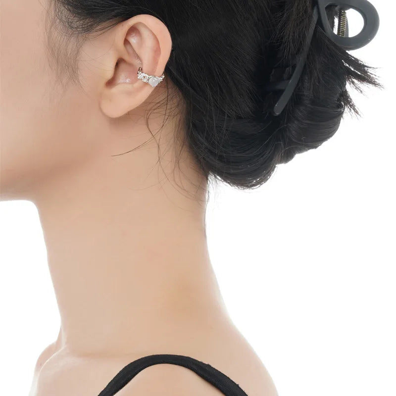 Boucle d'oreille originale en agate E1138, 1 pièce