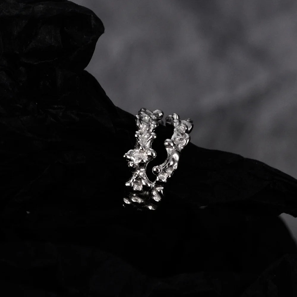 Boucle d'oreille texturée Alien E1217, 1 pièce