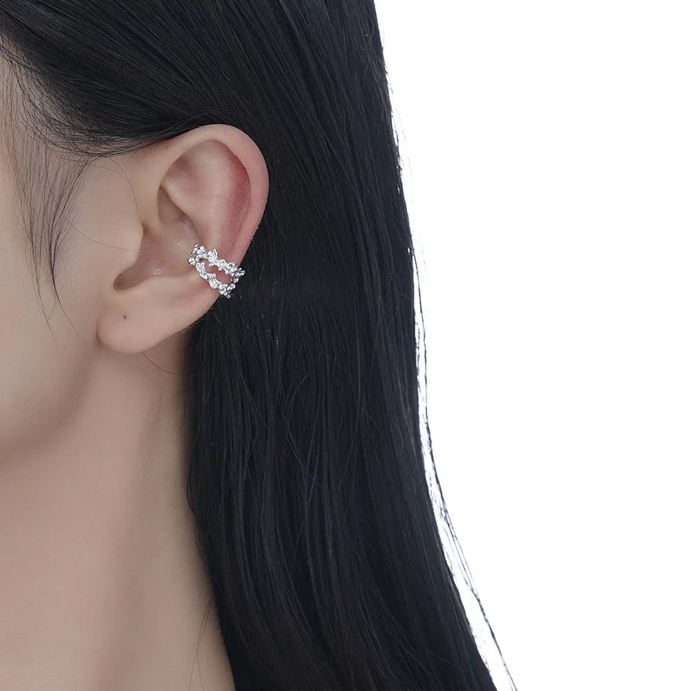 Boucle d'oreille texturée Alien E1217, 1 pièce