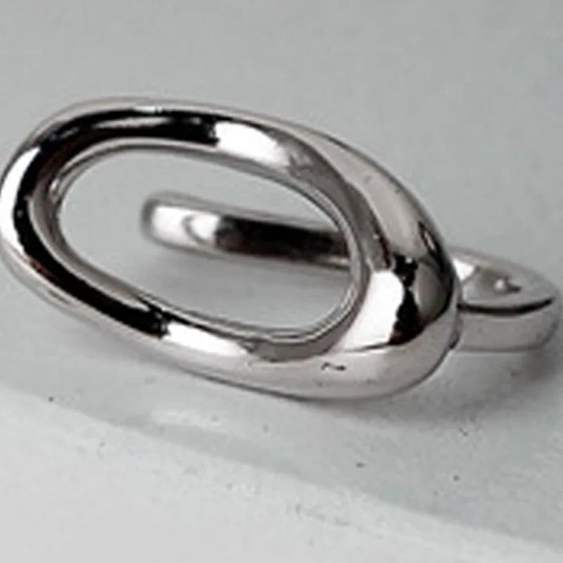 Manchette d'oreille à clip en fil ovale E1096, 1 pièce