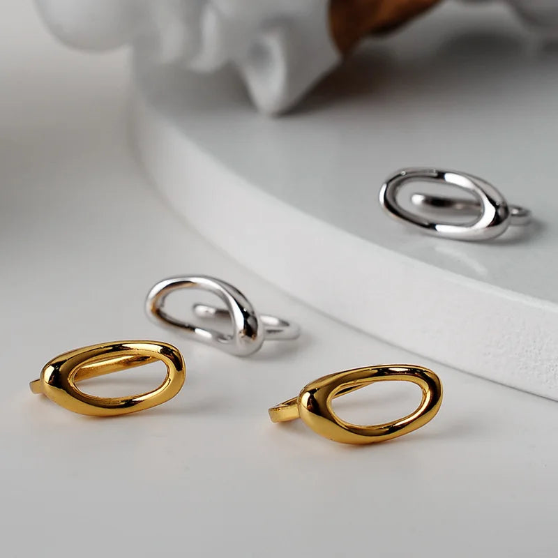 Manchette d'oreille à clip en fil ovale E1096, 1 pièce