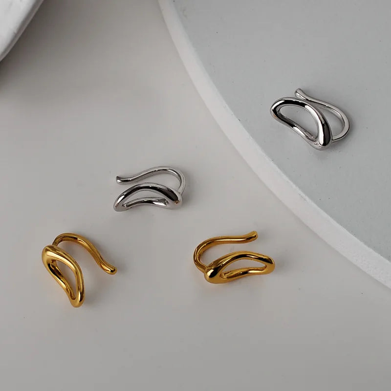 Manchette d'oreille à clip en fil ovale E1096, 1 pièce