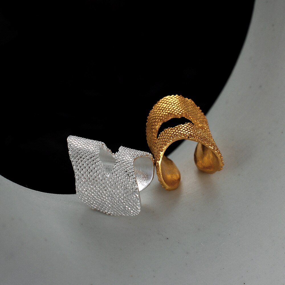 Manchette d'oreille large irrégulière E1226 1 pièce