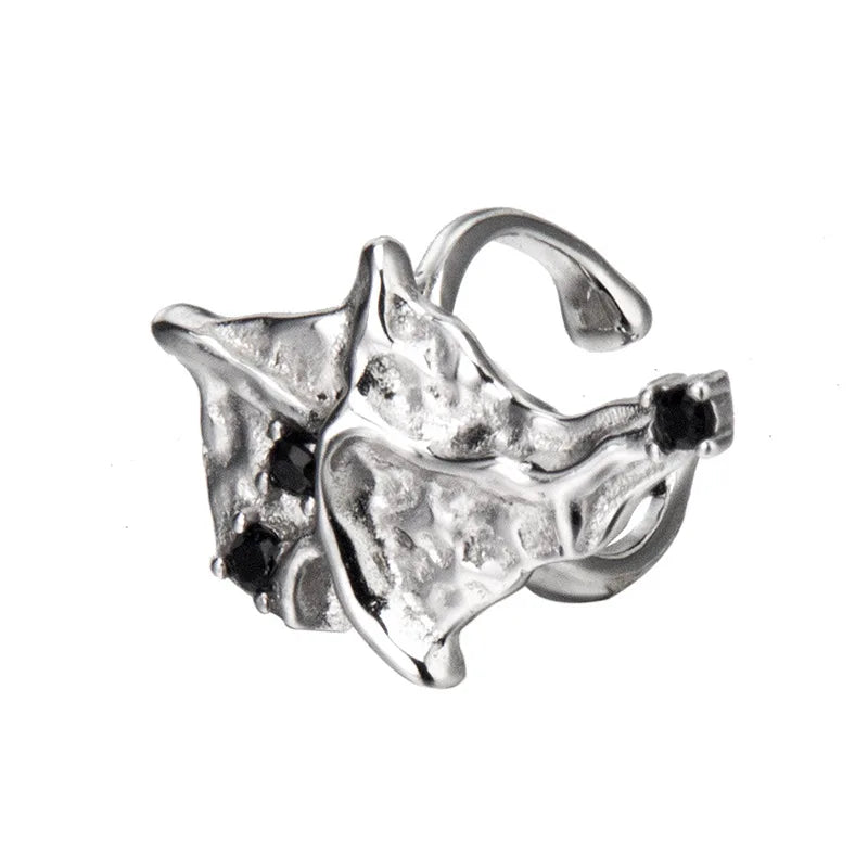 Boucle d'oreille longue liquide texturée E1176, 1 pièce