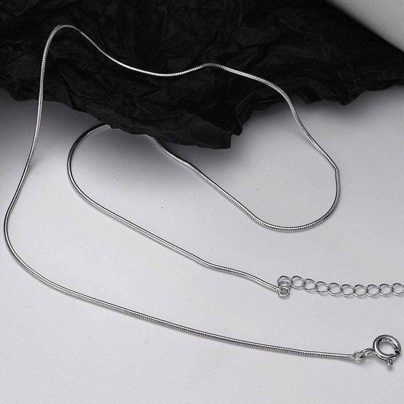 Collier chaîne serpent ronde N1015