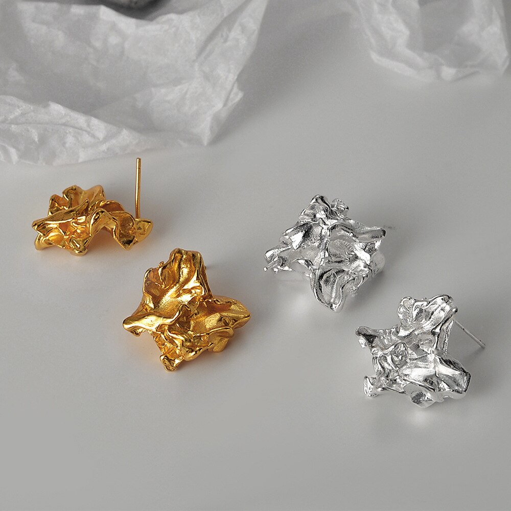 Clous irréguliers effet feuille d'aluminium à volants E1165