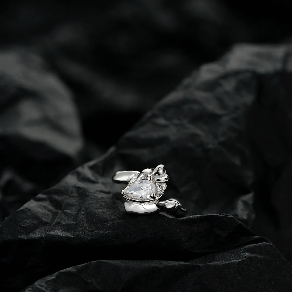 Manchette d'oreille solitaire CZ E1150, 1 pièce