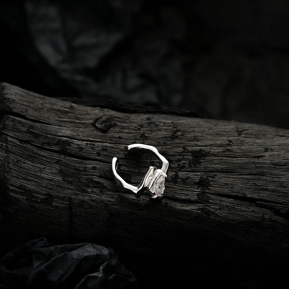 Manchette d'oreille solitaire CZ E1150, 1 pièce