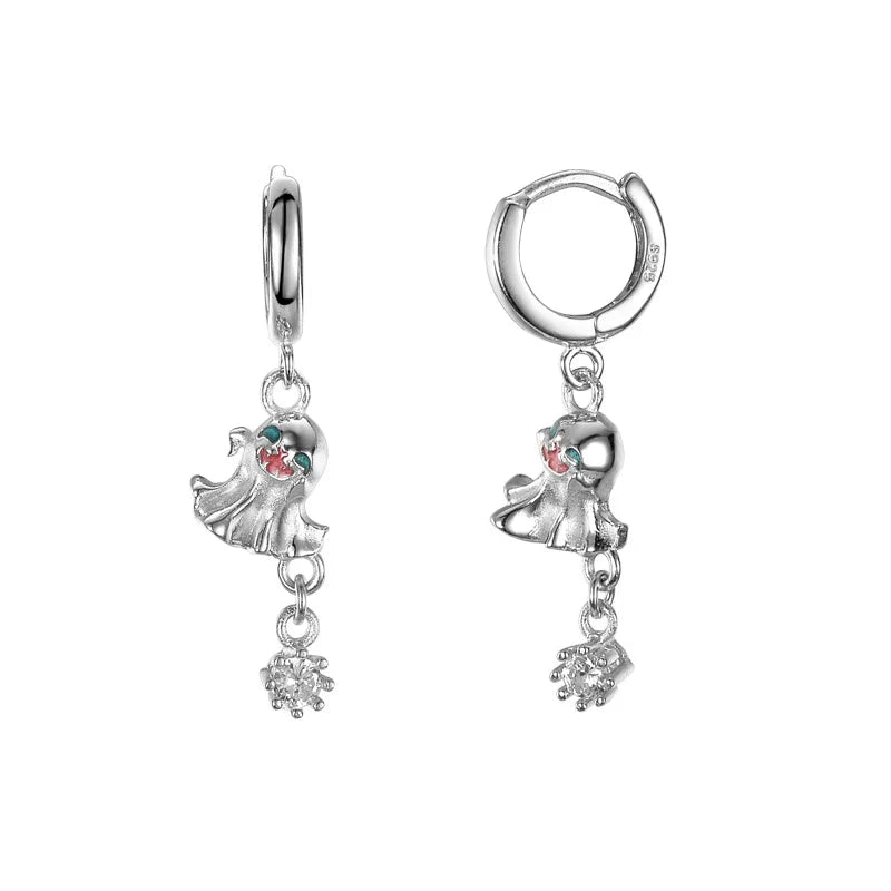 Boucle d'oreille Halloween en émail Spirit E1119, 1 pièce