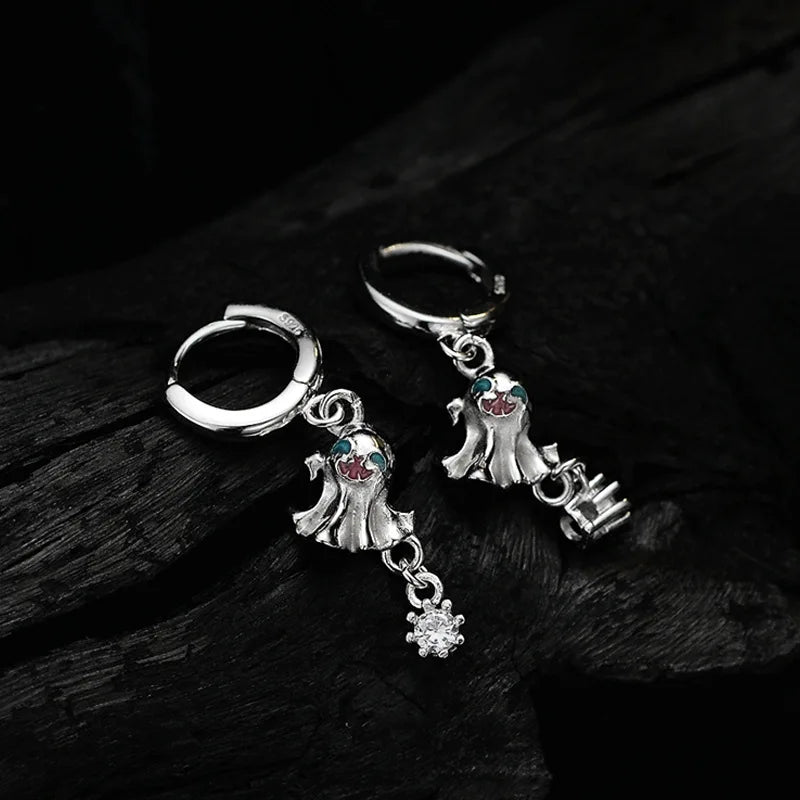 Boucle d'oreille Halloween en émail Spirit E1119, 1 pièce