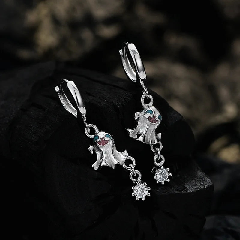 Boucle d'oreille Halloween en émail Spirit E1119, 1 pièce