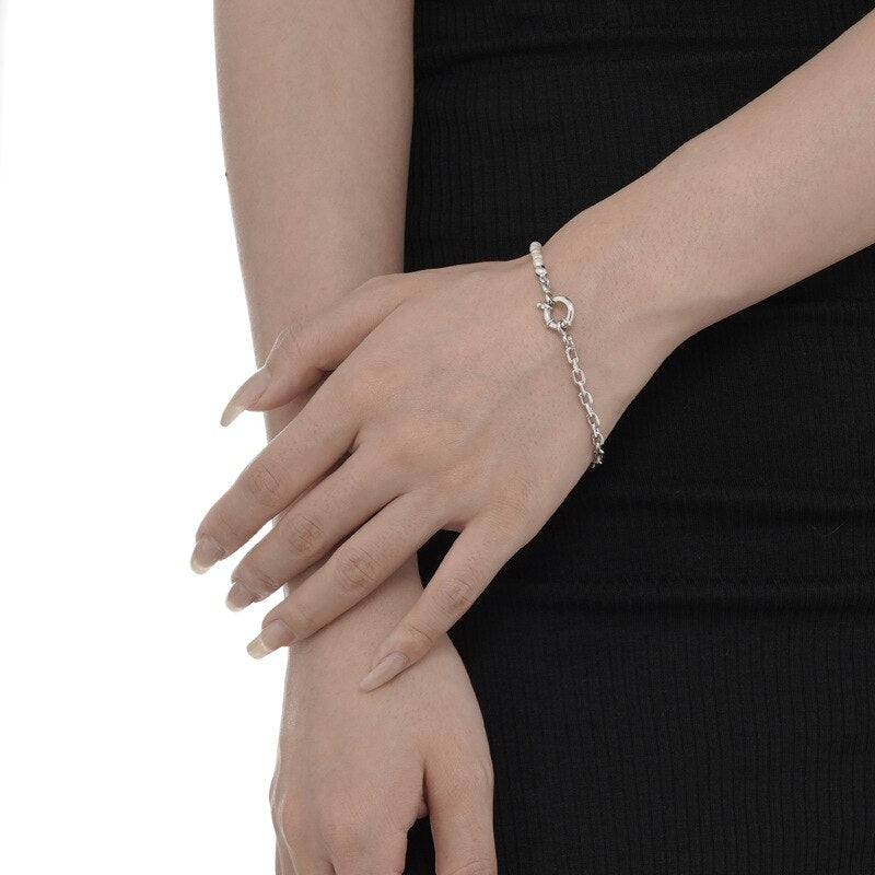 Bracelet de perles à chaîne épaisse B1004