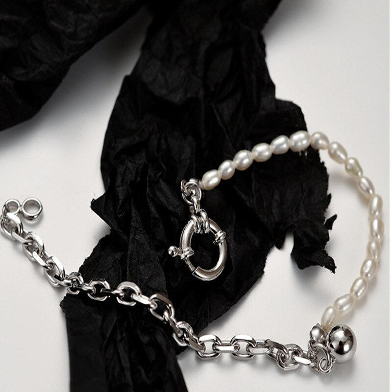 Bracelet de perles à chaîne épaisse B1004